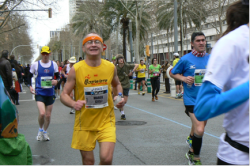 Reprezentacja Festiwalu na maratonie w Barcelonie