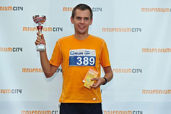 Piotr Łobodziński - zwycięzca Towerruning World Cup w 2013 r. Piotr Łobodziński