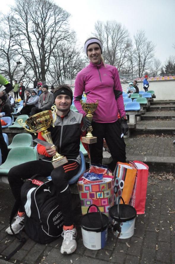 Wojciech Kopeć i Joanna Rybacka po Biegu Wedla / Fot. Małgorzata Bieniak