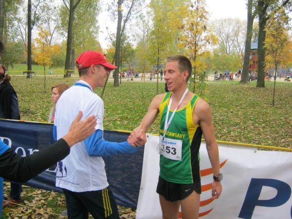 Bartosz Olszewski i Marcin Lewandowski na mecie 