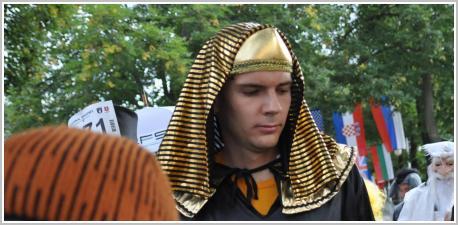 Piotr Łobodziński w Biegu Przebierańców