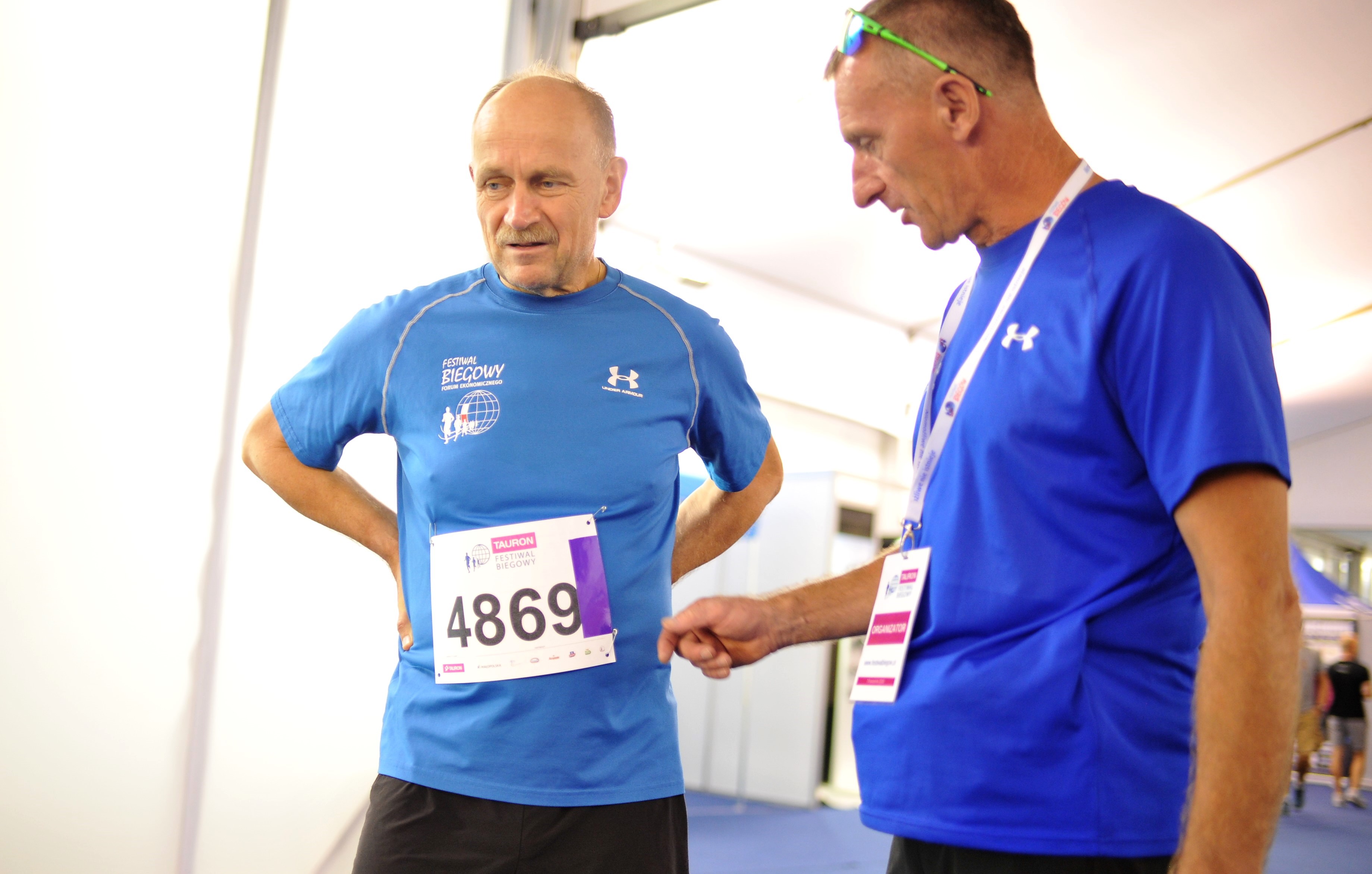 Zygmunt Berdychowski i Marek Tokarczyk podczas Festiwalu Biegowego