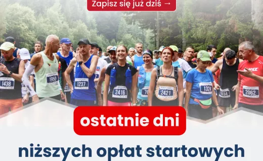 Najniższe ceny tylko do 31 grudnia! Zapisz się już dziś na 17. Festiwal Biegowy w Piwnicznej-Zdroju