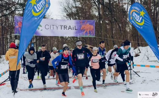 CityTrail Warszawa trzeci bieg rządzi śnieg na trasie