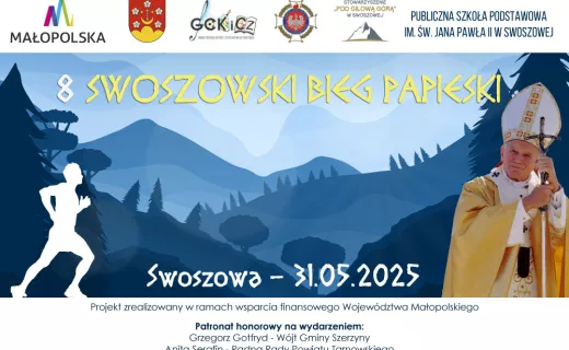 Zapraszamy na darmowy VIII Swoszowski Bieg Papieski