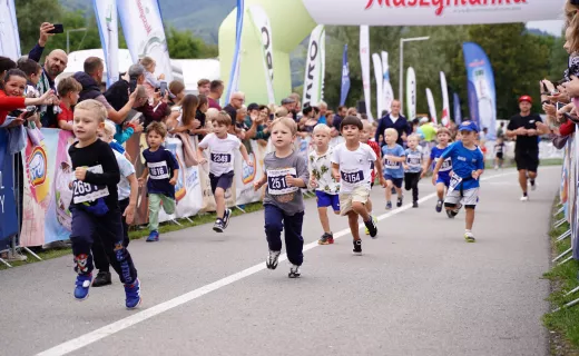 Dzieci też miały swój bieg na Festiwalu Biegowym. Była radość i zdrowa rywalizacja