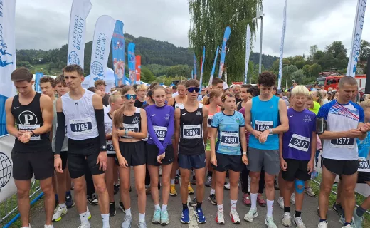 Bieg na 1 km cieszył się wielkim zainteresowaniem na Festiwalu Biegowym w Piwnicznej