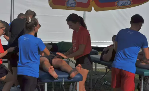 Strefa Masażu dla Uczestników 16. Festiwalu Biegowego