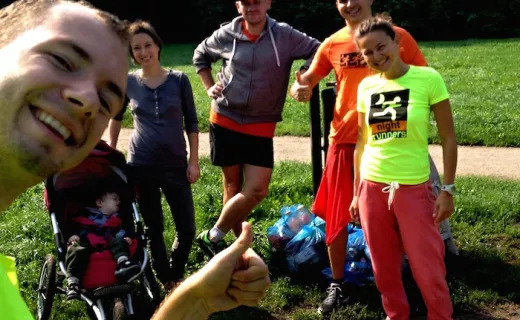 Poznańscy Night Runners i biegacze City Trail posprzątali Rusałkę - 3