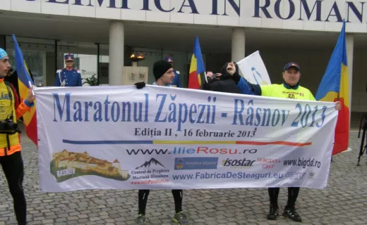 Śnieżny Maraton 2013 - Memoriał pułkownika Aurela Cristea - 16 lutego, Rasnov, Rumunia - 