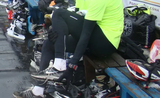 Biegiem, na łyżwach i na rowerze. Warszawa sprawdziła się w zimowym triathlonie [ZDJĘCIA] - 8