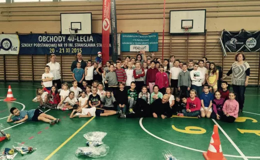 Poznań: Pokazują triathlon dzieciom - 14