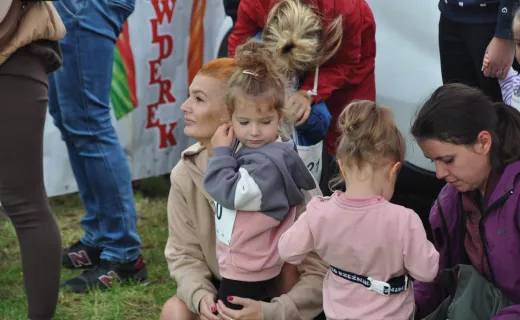 To najmłodsi uczestnicy Festiwalu Biegowego. Mnóstwo dzieci pojawiło się na starcie - 