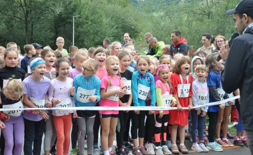 To najmłodsi uczestnicy Festiwalu Biegowego. Mnóstwo dzieci pojawiło się na starcie - 