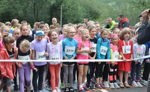 To najmłodsi uczestnicy Festiwalu Biegowego. Mnóstwo dzieci pojawiło się na starcie - 