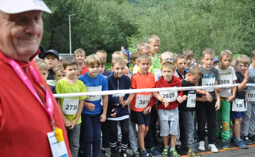 To najmłodsi uczestnicy Festiwalu Biegowego. Mnóstwo dzieci pojawiło się na starcie - 