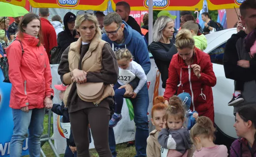 To najmłodsi uczestnicy Festiwalu Biegowego. Mnóstwo dzieci pojawiło się na starcie - 