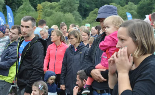 To najmłodsi uczestnicy Festiwalu Biegowego. Mnóstwo dzieci pojawiło się na starcie - 