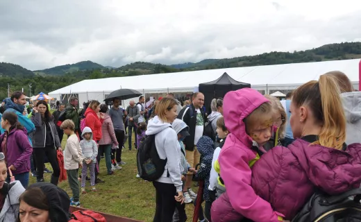 To najmłodsi uczestnicy Festiwalu Biegowego. Mnóstwo dzieci pojawiło się na starcie - 