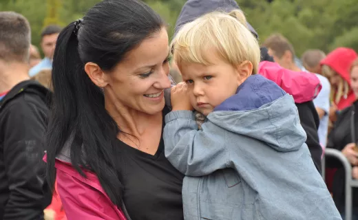 To najmłodsi uczestnicy Festiwalu Biegowego. Mnóstwo dzieci pojawiło się na starcie - 