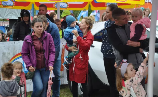 To najmłodsi uczestnicy Festiwalu Biegowego. Mnóstwo dzieci pojawiło się na starcie - 