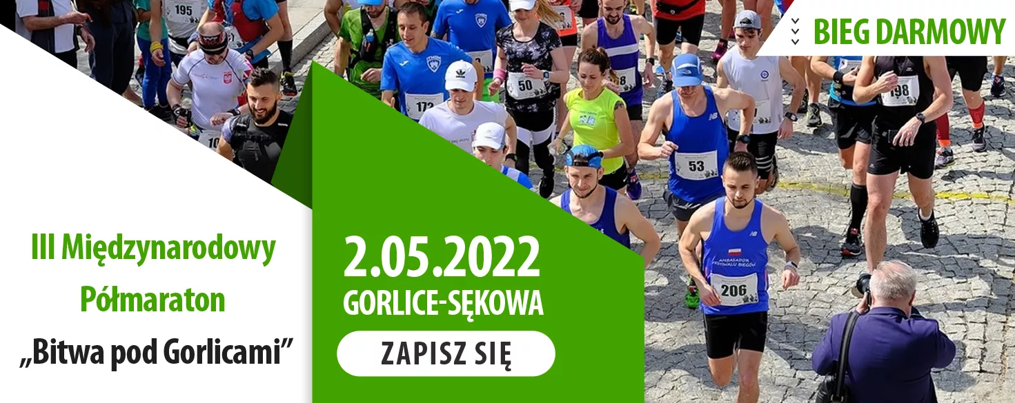 Gorlice zapraszają na darmowy III Międzynarodowy Półmaraton „Bitwa pod Gorlicami”