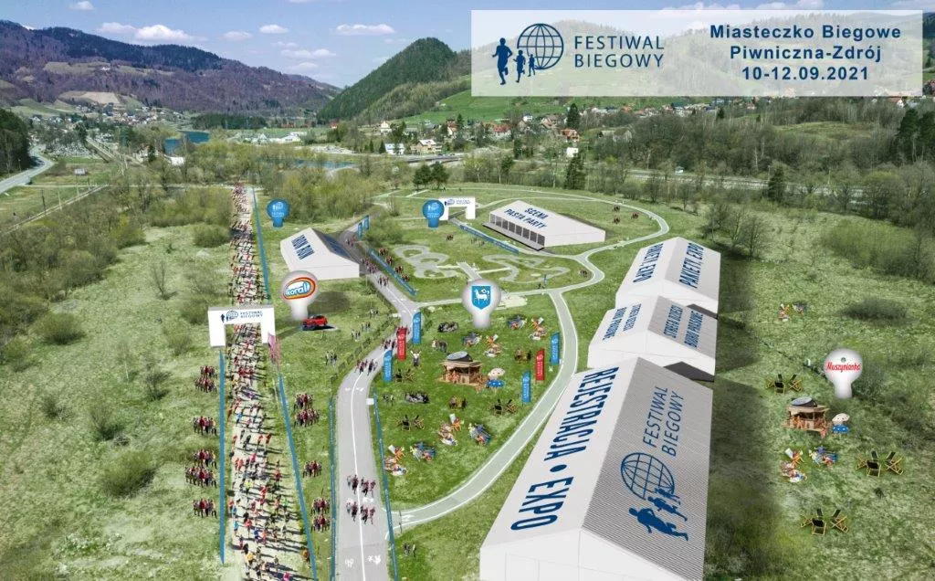 Miasteczko Biegowe na Nakle 12. Festiwalu Biegowego w Piwnicznej