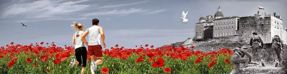 Bieg na Monte Cassino (grafika z 2014 roku)