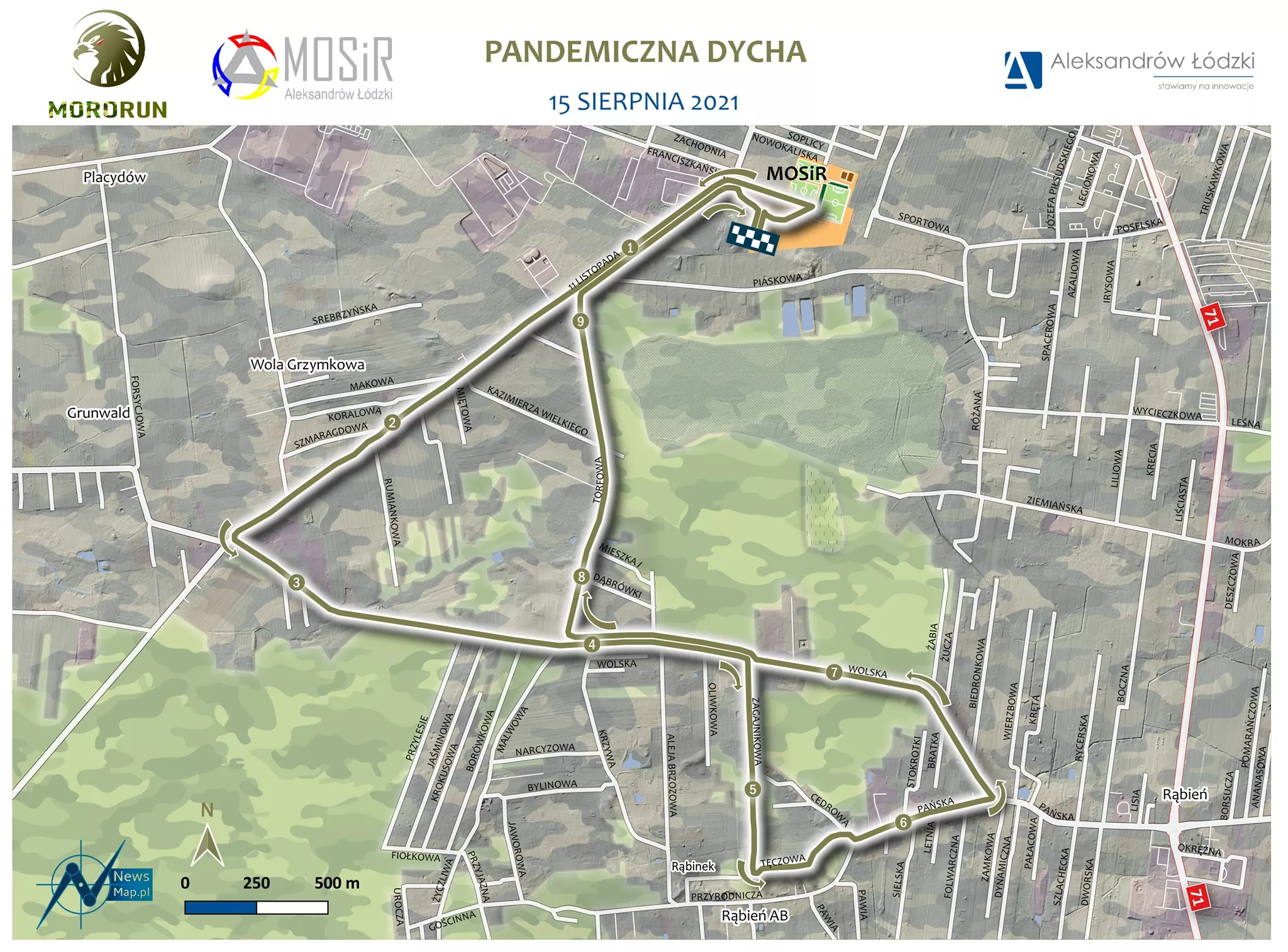 Bieg MORORUN „Pandemiczna dycha” w Aleksandrowie Łódzkim już 15 sierpnia!