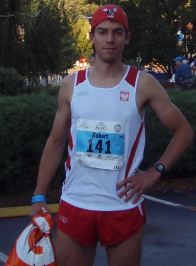 Robert Celiński przed startem