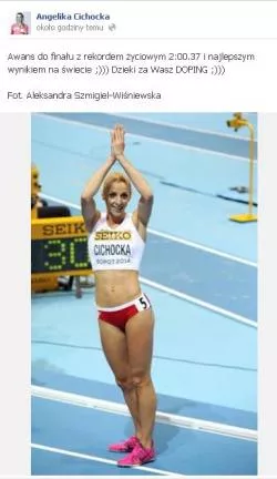 Tak Angelika Cichocka cieszyła się z sukcesu / Fot. Facebook Tak Angelika Cichocka cieszyła się z sukcesu / Fot. Facebook