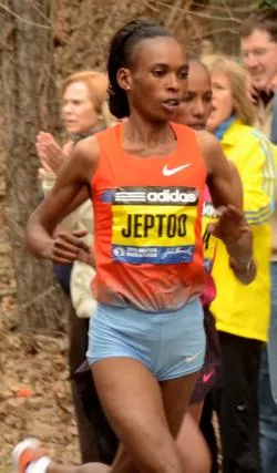 Rita Jeptoo podczas 2013 Boston Marathon