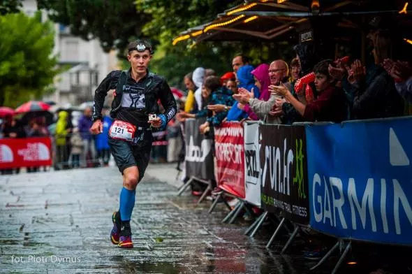 Kamil Leśniak na trasie w Chamonix