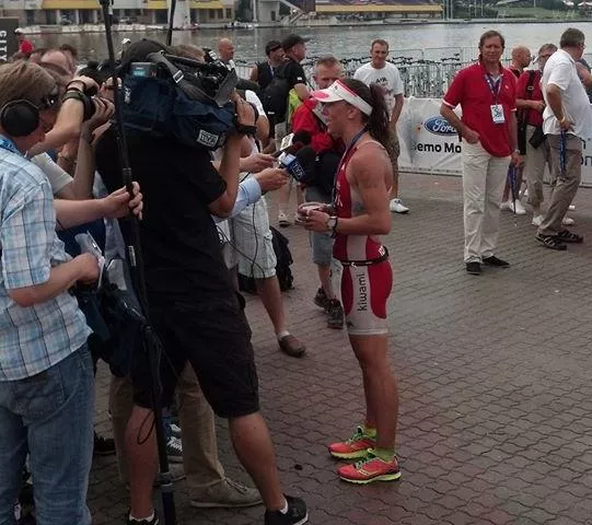 Agnieszka Jerzyk na mecie