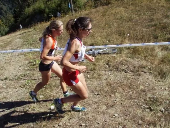 Anna Celińska podczas biegu MŚ