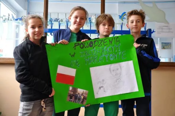 Uczniowie Darka trzymają kciuki za powodzenie projektu