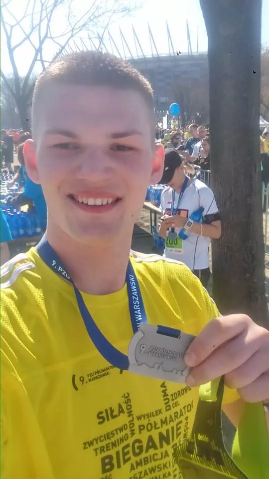 Kuba Krysiak na mecie