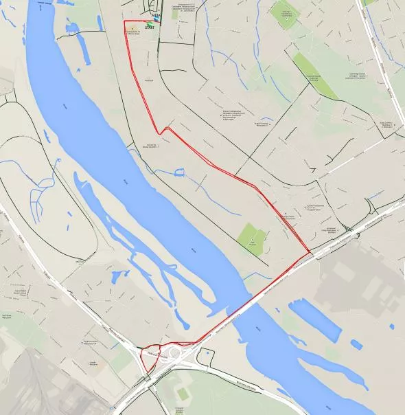 Trasa Biegu przez Most