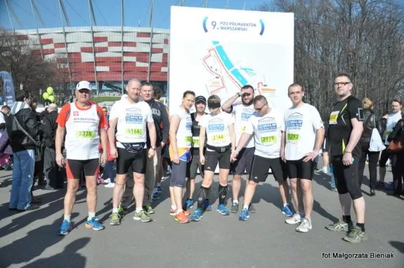 Michał z biegaczami CHTMO