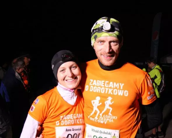 Ania i Witek na starcie Biegu 7 Dolin