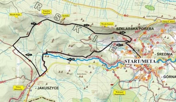 Trasa biegu Wielka Pętla Izerska