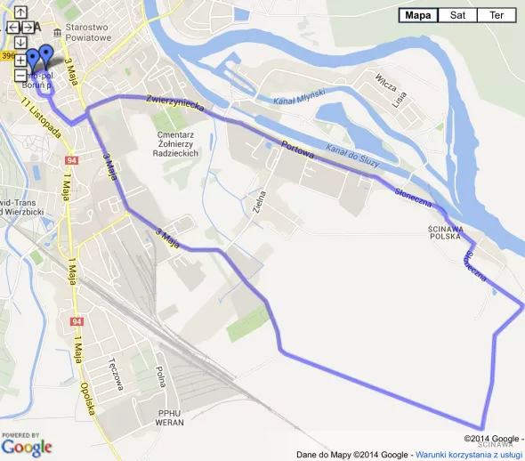 Nowa trasa Oławskiego Biegu Koguta