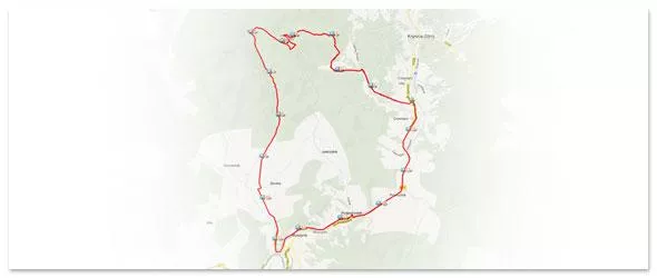 trasa w Beskidzie Sądeckim