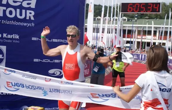 Ryszard Grobelny na mecie