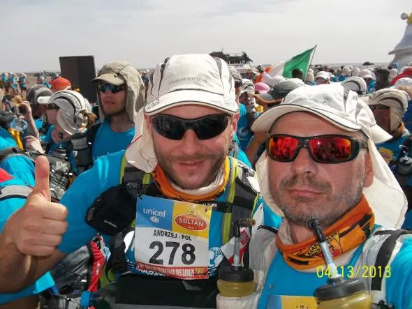 Andrzej Gondek i Marek Wikiera w Maratonie Piasków