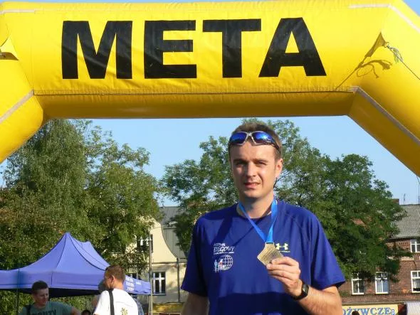 Marcin Mogilski relacjonuje bieg w Jaworznie