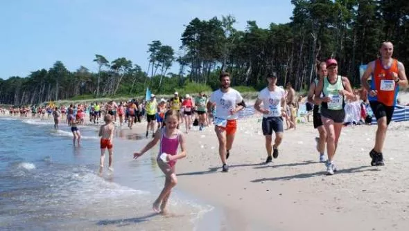 Po plaży można biegać także w Jarosławcu. /fot. Archiwum