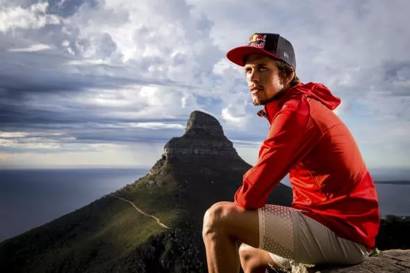 Ryan Sandes na treningu przed Leadville 100. Fot. Red Bull