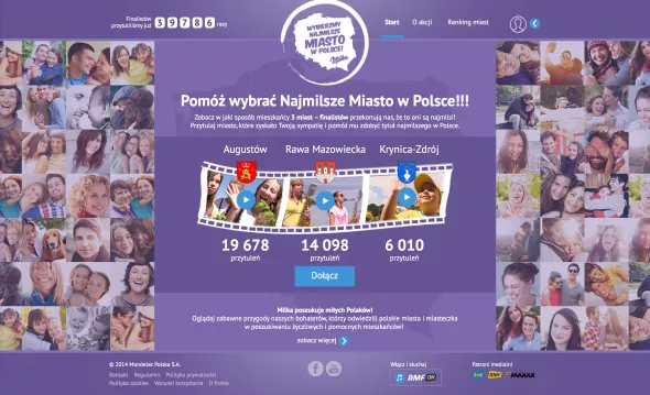 Strona konkursu "Najmilsze Miasto w Polsce"