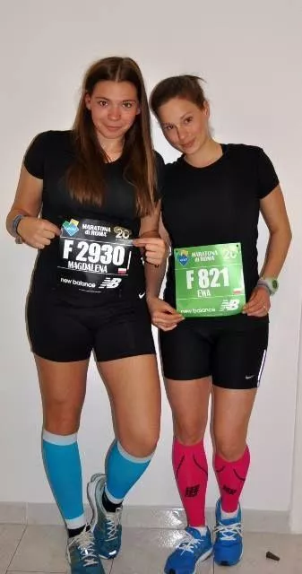 Magda (po lewej) i Ewa przed startem
